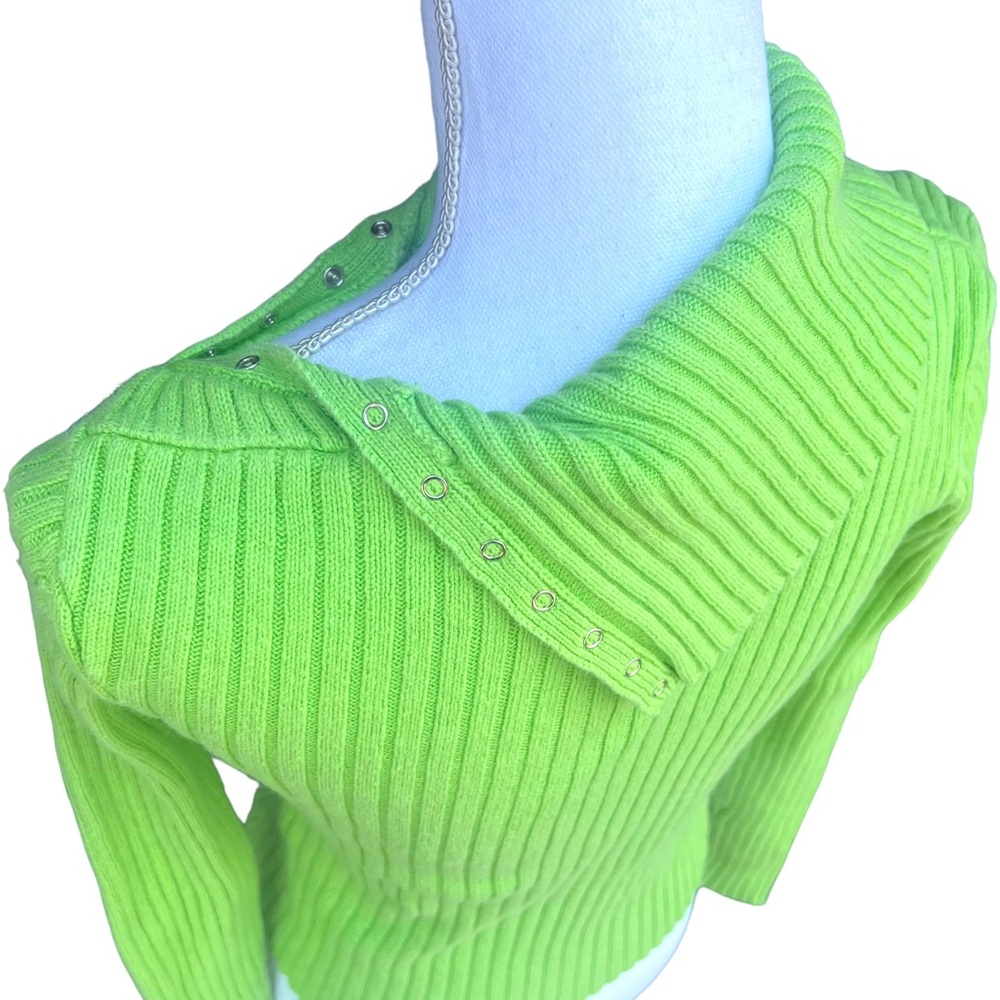 Y2k No Boundaries Snap Button Sweater - image 4